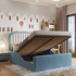 Little Saddle Kids Bed - Plush Ivory and Seafoam (Ex-Display)